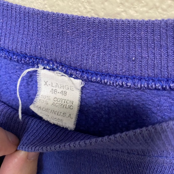 Vintage 80’s 90’s Hanes Blank Crewneck Sweatshirt - Picture 3 of 4